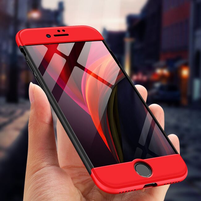 [Pachet 360°] Husa + Folie iPhone SE 2, SE 2020 GKK Original - Negru
