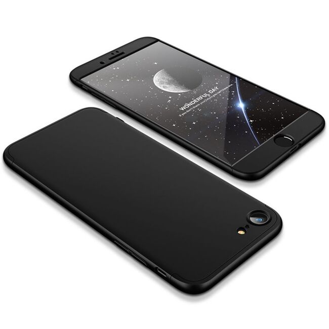 [Pachet 360°] Husa + Folie iPhone SE 2, SE 2020 GKK Original - Negru