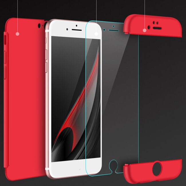 [Pachet 360°] Husa + Folie iPhone SE 2, SE 2020 GKK Original - Negru
