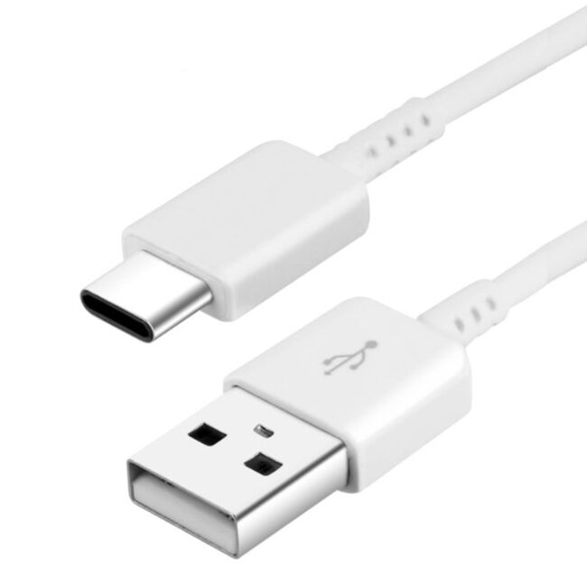 Cablu date Samsung USB la Type-C, 1.5m, alb, bulk, EP-DW700CWE