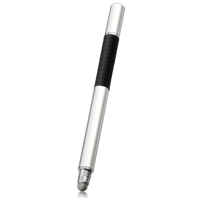 Stylus Pen Techsuit, 2in1 Universal, Android, iOS, Argintiu