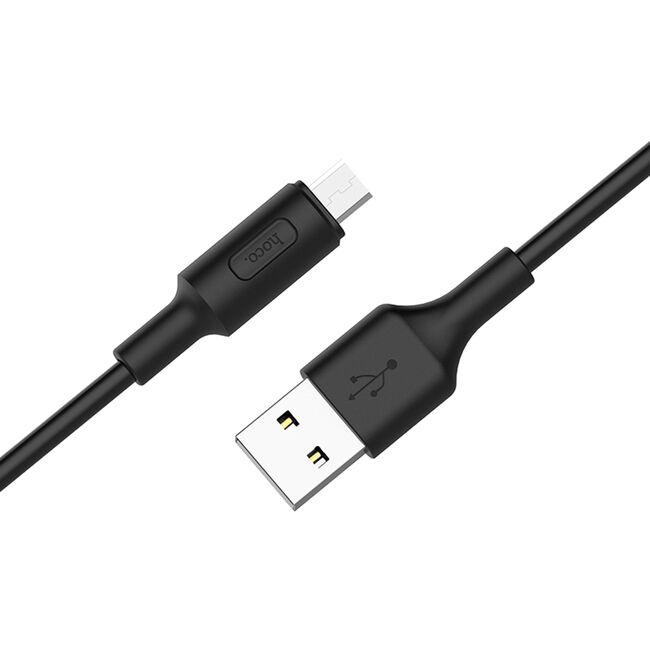 Cablu transfer date Micro-USB 2A, 10W, Hoco X25, 1m, negru