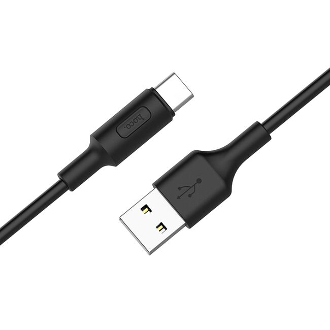 Cablu transfer date USB Type-C 2A, 10W, Hoco X25, 1m, negru