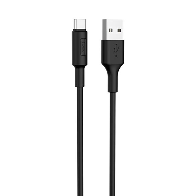 Cablu transfer date USB Type-C 2A, 10W, Hoco X25, 1m, negru