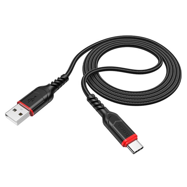 Cablu USB - USB Type-C Fast Charge 3A la USB-A Hoco X59, 1m, negru