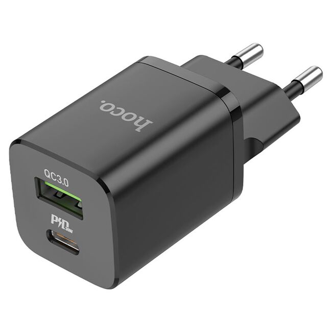 Incarcator Fast Charging USB Type-C, PD, Hoco N13, 30W, negru