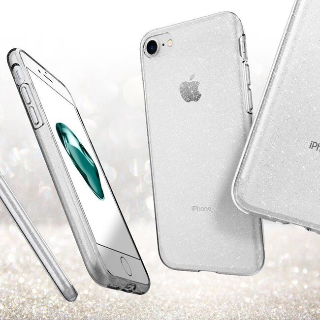 Husa iPhone 7 Spigen Liquid Crystal - Glitter - Crystal Quartz