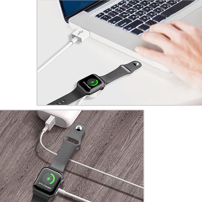 Cablu incarcare Apple Watch wireless magnetic Yesido CA69, alb