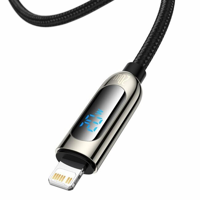 Cablu USB Type-C la Lightning Fast Charge Baseus, Display LED, 20W, 2m