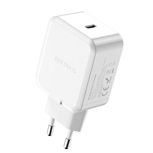 Incarcator priza Quick Charge USB-C PD 30W Dux Ducis C100, alb