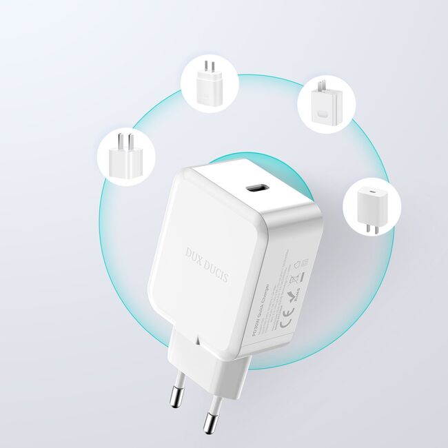 Incarcator priza Quick Charge USB-C PD 30W Dux Ducis C100, alb