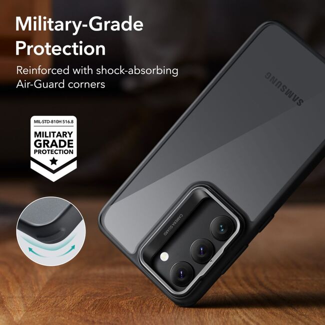 Husa pentru Samsung Galaxy S23+ Plus ESR Classic Kickstand Clear / Black