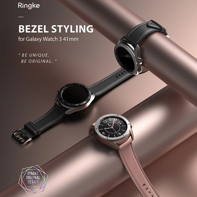 Rama Samsung Galaxy Watch 3 41mm Ringke Bezel Styling, Stainless Silver