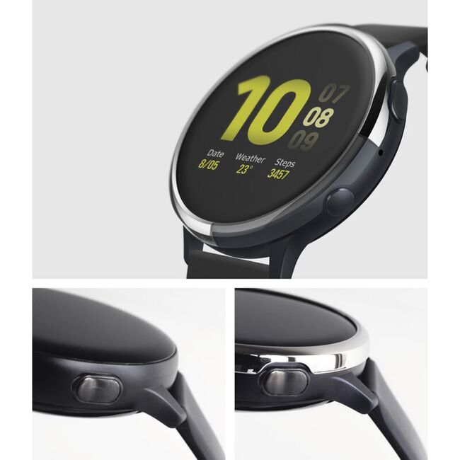 Rama Samsung Galaxy Watch Active 2 44mm Ringke Bezel Styling, Glossy Black