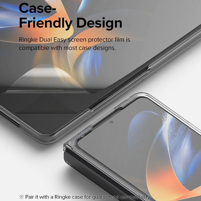 Folie Samsung Galaxy Z Fold4 Ringke Dual Easy Film Full Coverage, transparenta