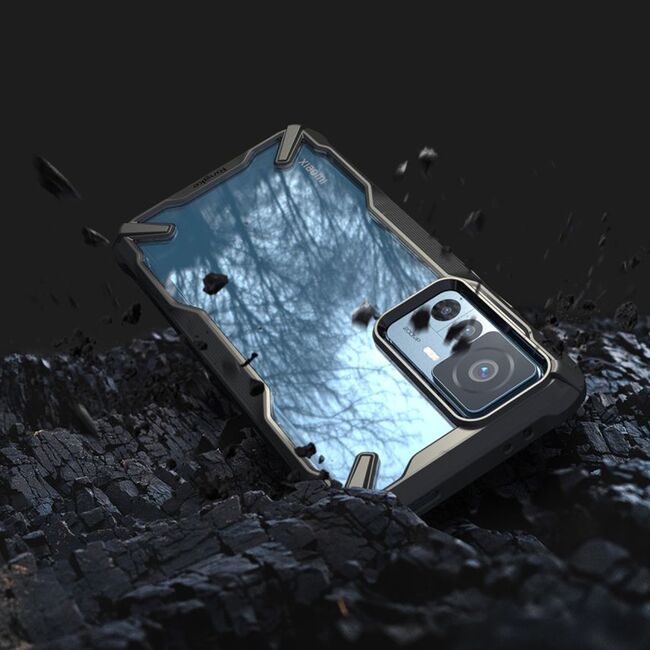 Husa Xiaomi 12T Ringke Fusion X, negru