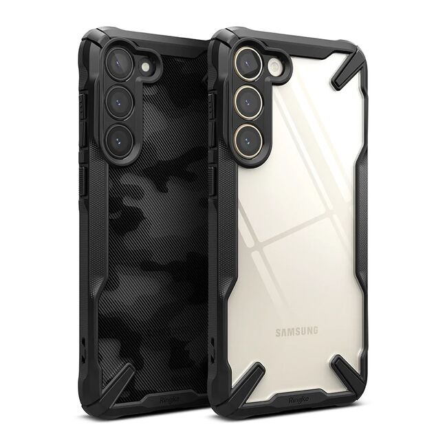Husa Samsung Galaxy S23 Plus Ringke Fusion X Design, camo black