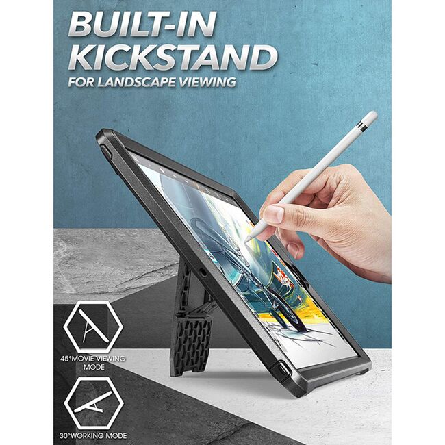 Husa Apple iPad 9 / 8 / 7 10.2" (2021) Supcase Unicorn Beetle Pro, negru