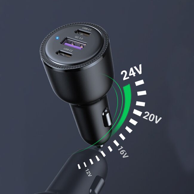 Incarcator auto Fast Charging 2xtip C, USB Ugreen, 69W, 20467