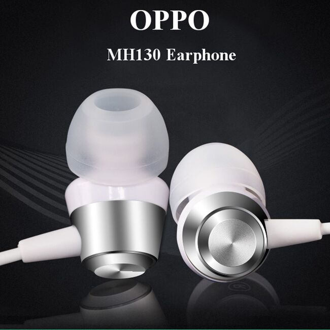Casti In-Ear Originale OPPO MH130 Stereo Cu Jack 3.5mm Si Microfon - Alb
