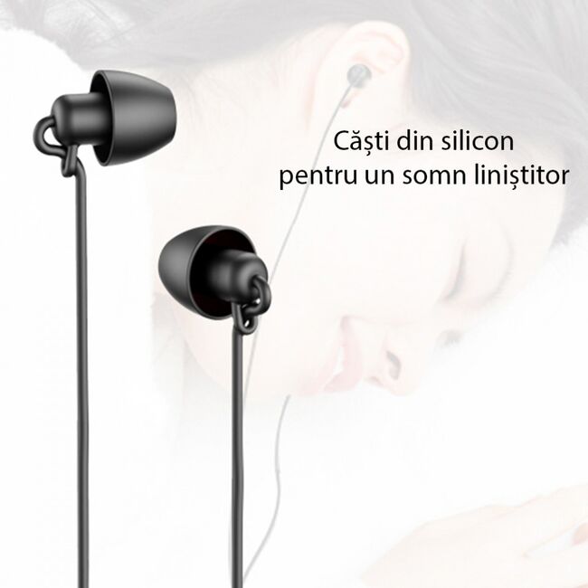 Casti in-ear, stereo (yh-29) cu microfon, jack 3.5mm, 1.2m, yesido - negru