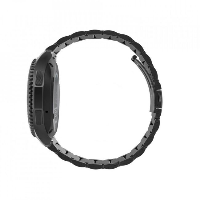 Curea metalica smartwatch samsung galaxy watch 4, galaxy watch active 1 / 2 (40 mm / 44 mm), huawei watch gt / gt 2 / gt 3 (42 mm), techsuit -w010 - negru