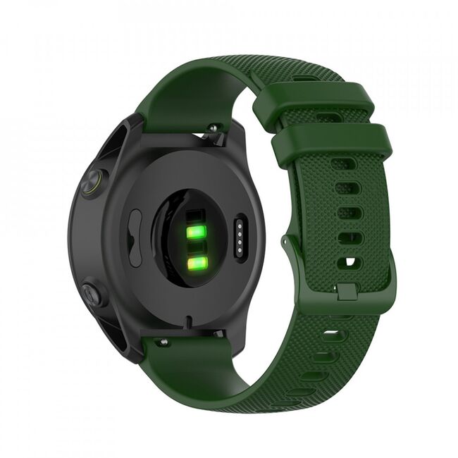 Curea smartwatch samsung galaxy watch 4, galaxy watch active 1 / 2 (40 mm / 44 mm), huawei watch gt / gt 2 / gt 3 (42 mm), techsuit w006 - verde