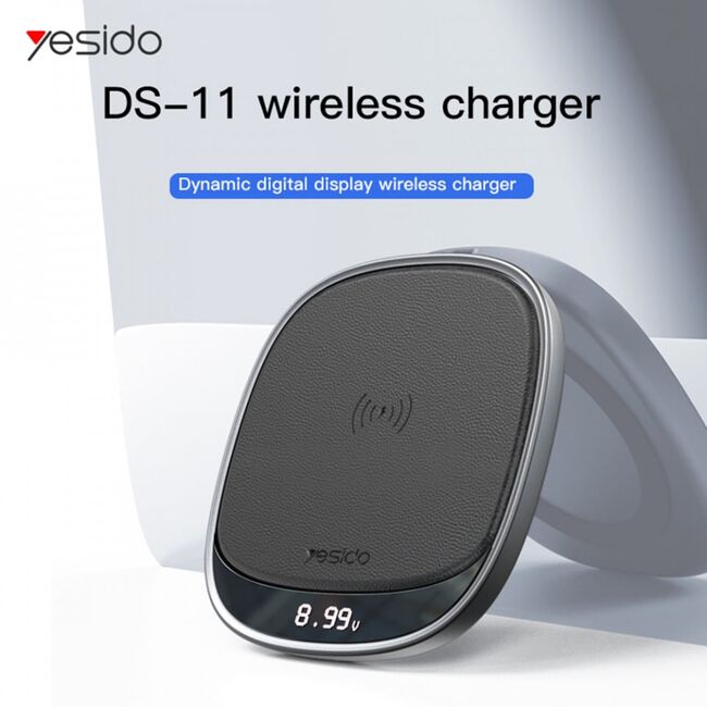 Incarcator wireless magsafe, cablu type-c, 15w, yesido (ds11) - negru