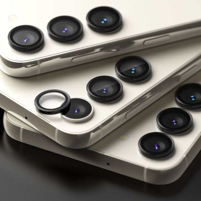 Folie Protectie camera pentru Samsung Galaxy S23 / S23+ Plus RINGKE FRAME GLASS - Negru