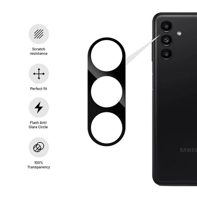 Folie camera Samsung Galaxy A14 4G, 5G, techsuit full camera glass - negru