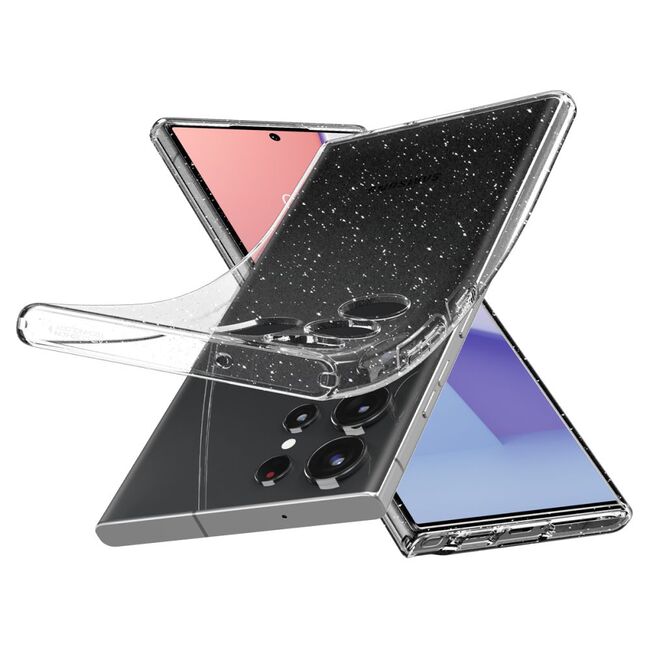 Husa pentru Samsung Galaxy S23 Ultra Spigen Liquid Crystal - Glitter Crystal
