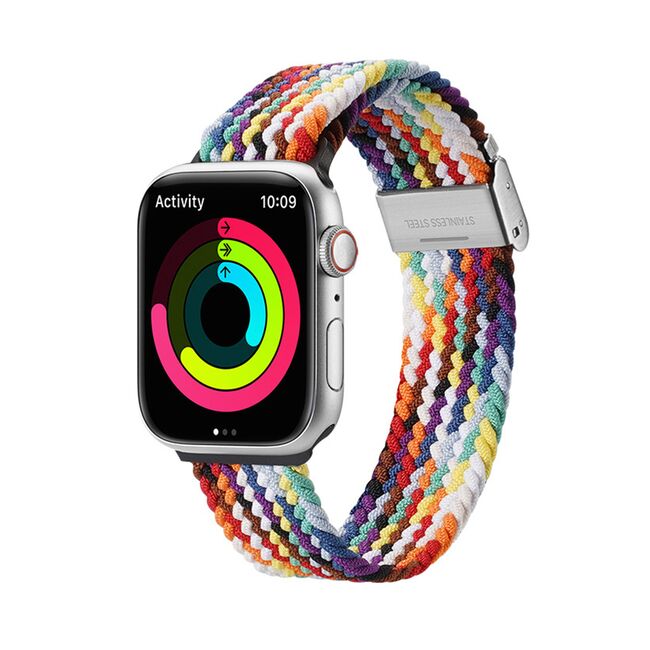 Curea Apple Watch 1 / 2 / 3 / 4 / 5 / 6 / 7 / 8 / SE (38 mm / 40 mm / 41 mm) - Dux Ducis Mixture II Version, Rainbow