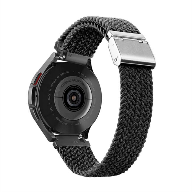 Curea ceas Dux Ducis - Mixture II Version - Samsung Galaxy Watch 4, Galaxy Watch Active 1 / 2 (40 mm / 44 mm), Huawei Watch GT / GT 2 / GT 3 (42 mm) - negru