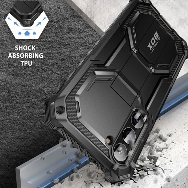 [Pachet 360°] Husa + folie Samsung Galaxy S23 Plus I-Blason Armorbox, negru