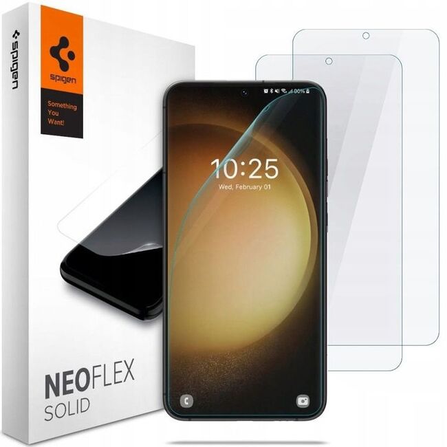 [Pachet 2x] Folie Samsung Galaxy S23 Plus Spigen Neo Flex, transparenta