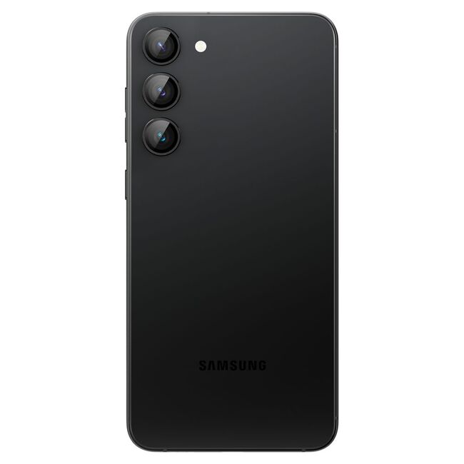 [Pachet 2x] Folie sticla camera Samsung Galaxy S23 Spigen Glas.tR Optik Pro EZ FIT, negru