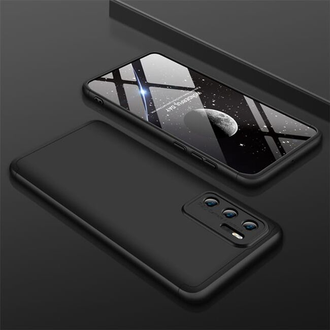 [Pachet 360°] Husa + Folie Huawei P40 Lite 5G GKK Original - Negru