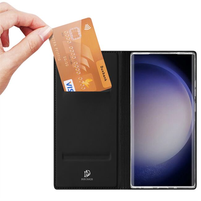 Husa Samsung Galaxy S23 Ultra DUX DUCIS Skin Pro Bookcase, negru