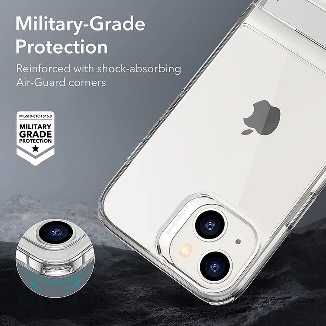 Husa iPhone 14 ESR Air Shield Boost Kickstand, transparenta
