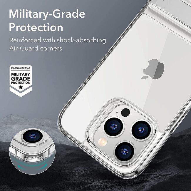 Husa iPhone 14 Pro ESR Air Shield Boost Kickstand, negru