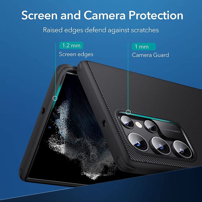 Husa Samsung Galaxy S22 Ultra 5G ESR Air Shield Boost Kickstand, negru
