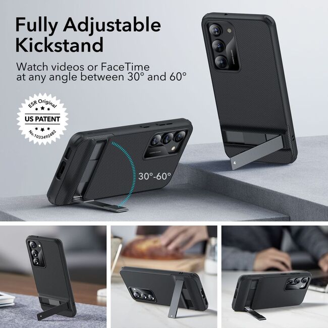 Husa Samsung Galaxy S23 Plus ESR Air Shield Boost Kickstand, negru