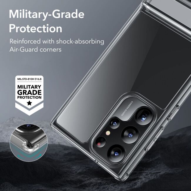 Husa Samsung Galaxy S23 Ultra ESR Air Shield Boost Kickstand, transparenta