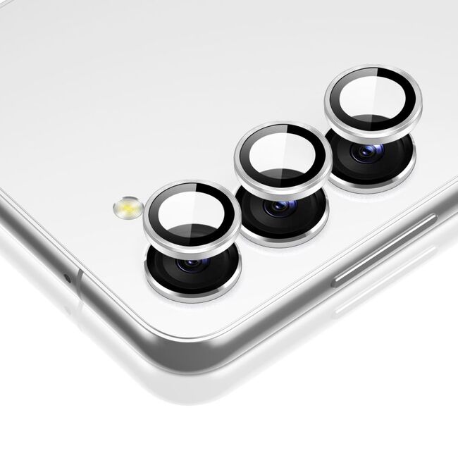 Folie sticla camera Samsung Galaxy S23 ESR Lens Protector, argintiu