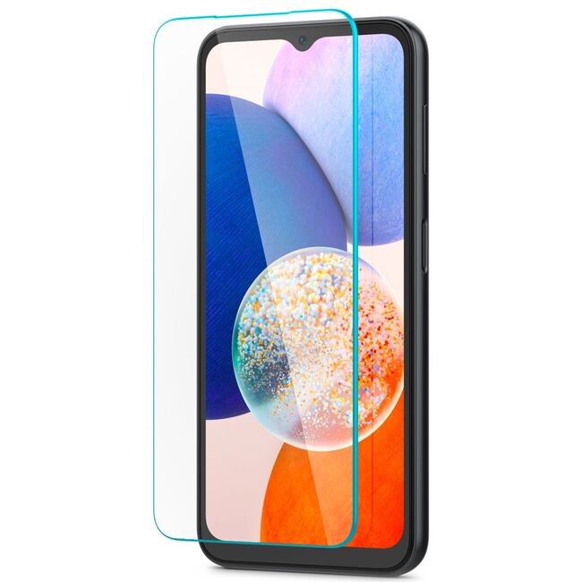 [Pachet 2x] Folie Samsung Galaxy A14 4G, 5G Spigen Glas.tR Slim, transparenta