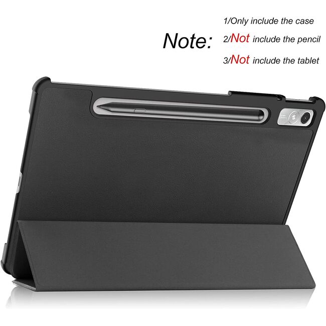 Husa tableta Lenovo Tab P11 Pro Gen 2 11.2 inch ProCase Smart Ultralight de tip stand, negru + stylus