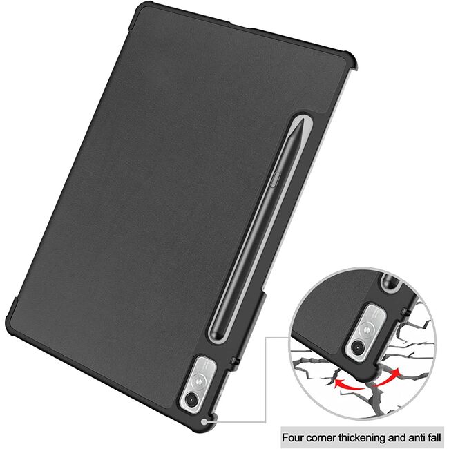 Husa tableta Lenovo Tab P11 Pro Gen 2 11.2 inch ProCase Smart Ultralight de tip stand, negru + stylus
