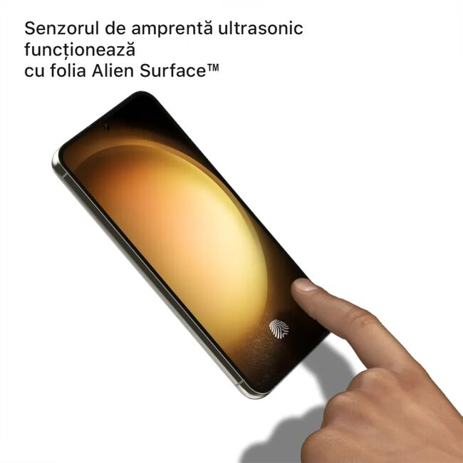 Folie Samsung Galaxy S23+ Plus Alien Surface Case Friendly, transparenta