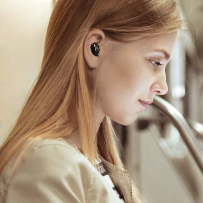 Casti Bluetooth 5.3 Baseus WM01, TWS earbuds, negru