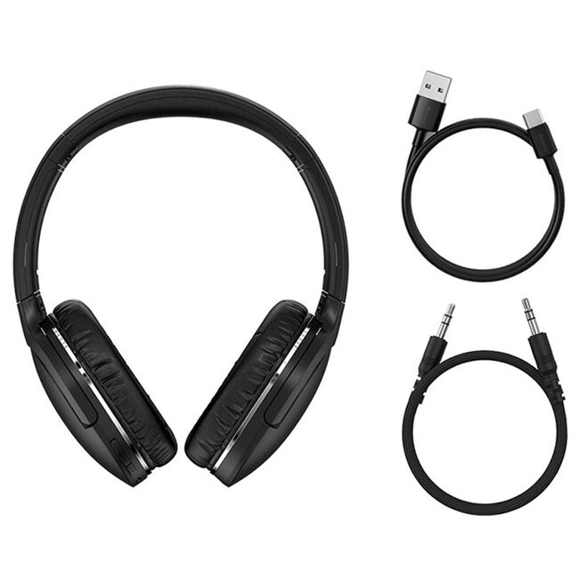 Casti over-ear wireless Baseus Encok D02 Pro, negru